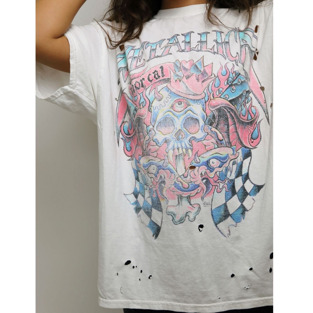 Distressed Metallica T Shirt Dress